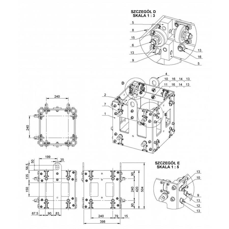 ALUSTAGE QUAD 290 TRUSS SLEEVE BLOCK
