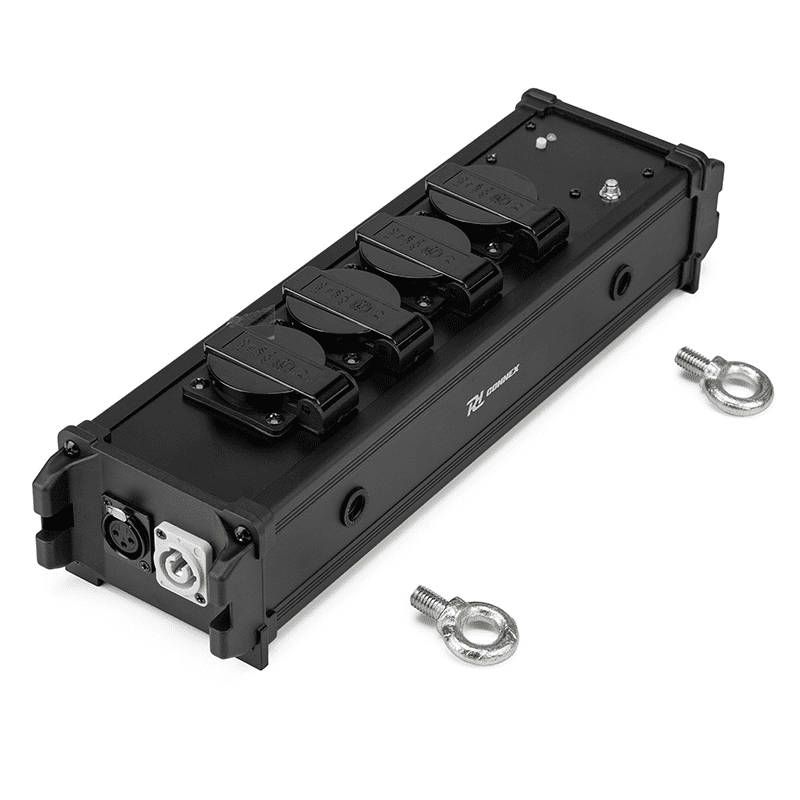 PDC ADAPTOR PSB35 POWERCON IN TO 4x SHUKO OUT WITH WIRELESS DMX