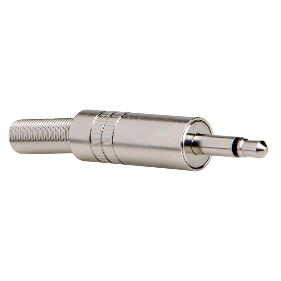 TVA CONNECTOR 3.5mm MONO MALE INLINE METAL