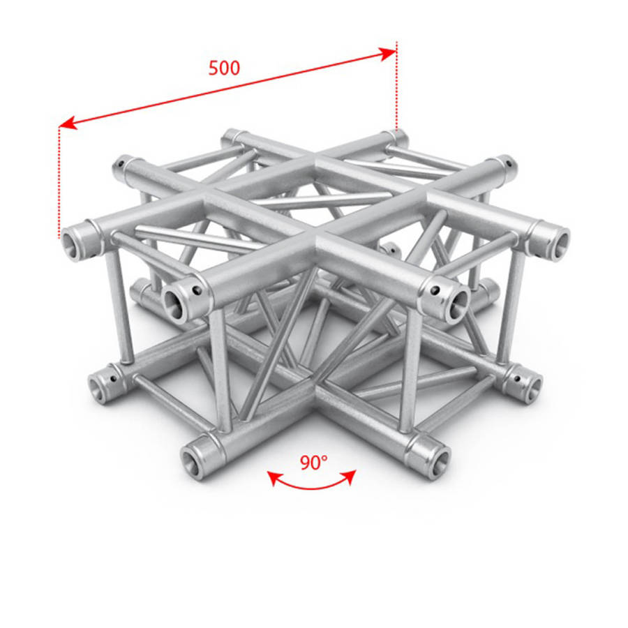 ALUSTAGE QUAD 290 TRUSS  4 WAY CROSS