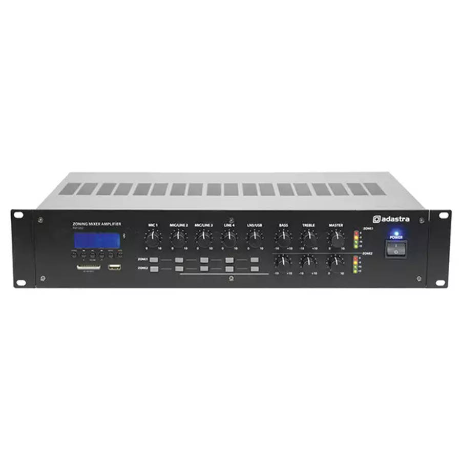ADASTRA RM1202 MIXER AMPLIFIER USB/SD/FM/BT 2 ZONE 100V 120W