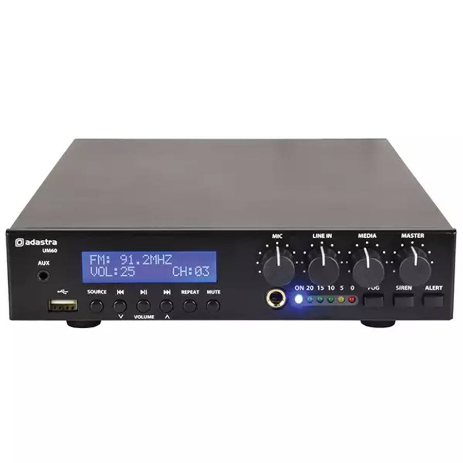 ADASTRA UM60 MIXER AMPLIFIER USB/FM/BT 100V 60W