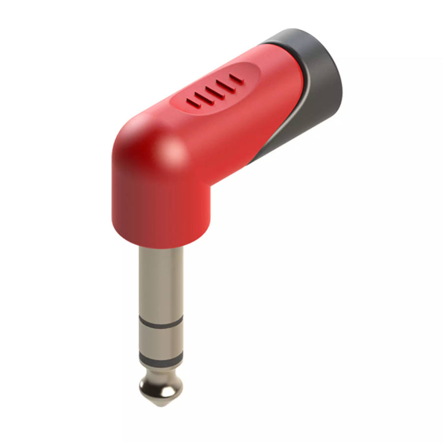 ROXTONE ADAPTOR 6.3MM STEREO MALE - 3.5MM STEREO FEMALE RIGHT ANGLE