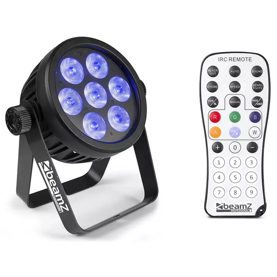 BEAMZPRO BAC500 LED PAR 7x 14W RGBACWWWUV IP20