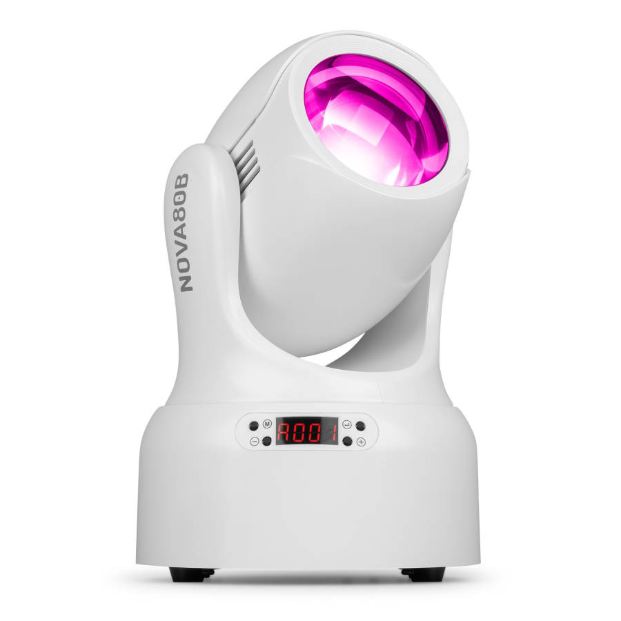 BEAMZ NOVA80B-WH LED MOVING HEAD BEAM 1X 80W GOBO WHITE IP20