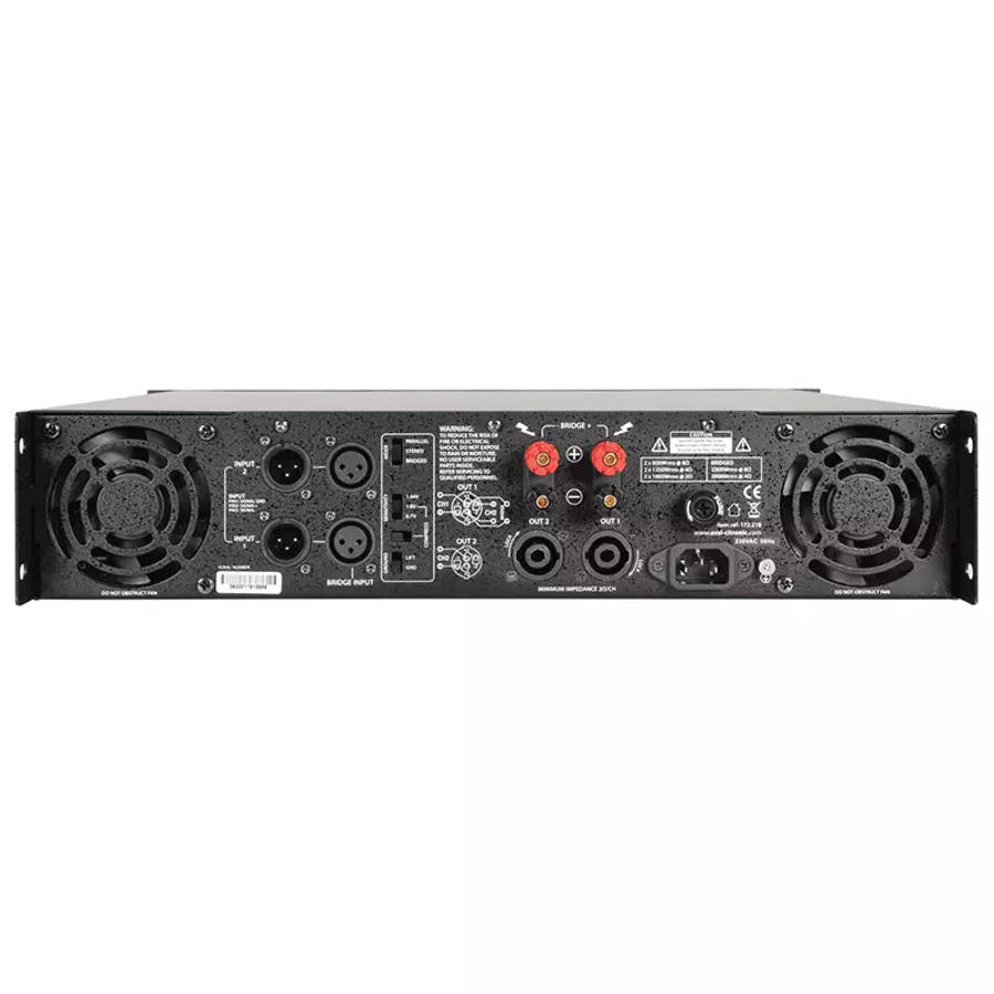 CITRONIC PLX3600 2U POWER AMPLIFIER 2X 1800W