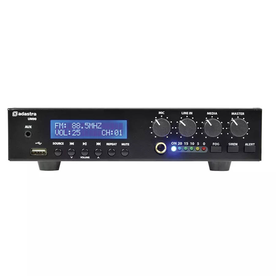 ADASTRA UM90 MIXER AMPLIFIER USB/FM/BT 100V 90W