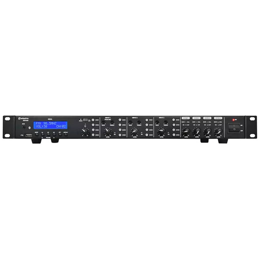 ADASTRA RM4460 MIXER AMPLIFIER USB/SD/FM/BT 4 ZONE 100V 60W