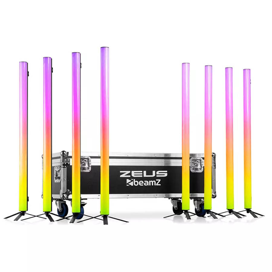 BEAMZ ZEUS LED TUBE IP20 RGBW [8 IN A FLIGHTCASE]