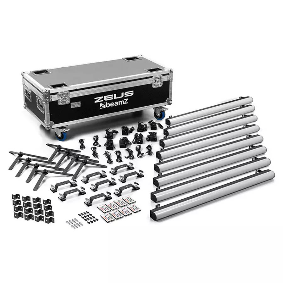 BEAMZ ZEUS LED TUBE IP20 RGBW [8 IN A FLIGHTCASE]
