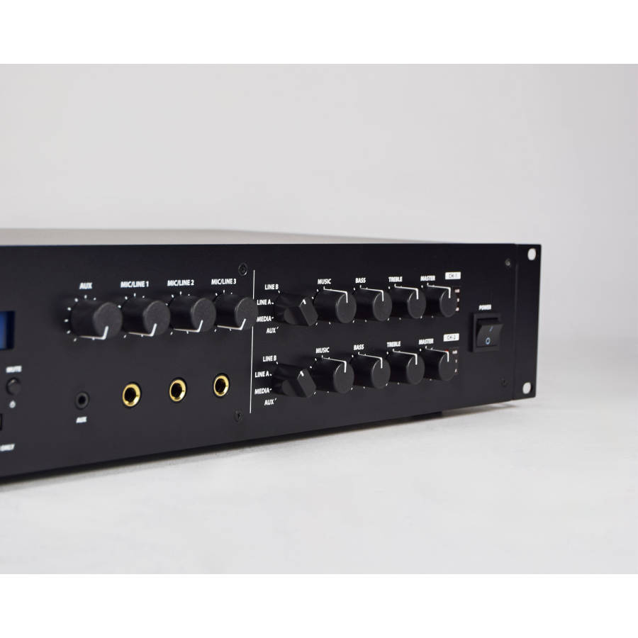 ADASTRA V-122 MIXER AMPLIFIER 2x 120W FM/USB/SD/BT/DAB+ 100V 2 ZONE