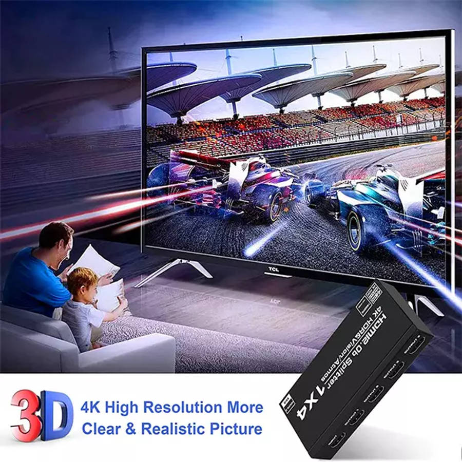 TVA HDMI SPLITTER 1IN 4 OUT AUTO EDID