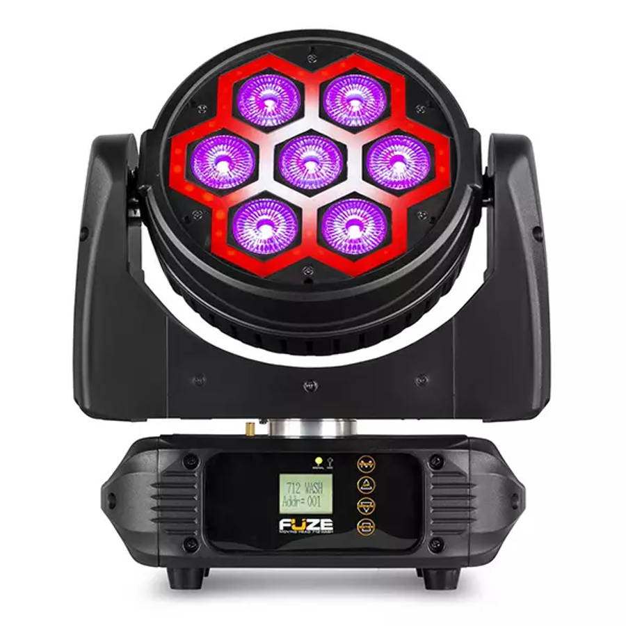BEAMZ FUZE712 LED MOVING HEAD WASH WITH SMD LED EFFECT 7x 12W RGBW