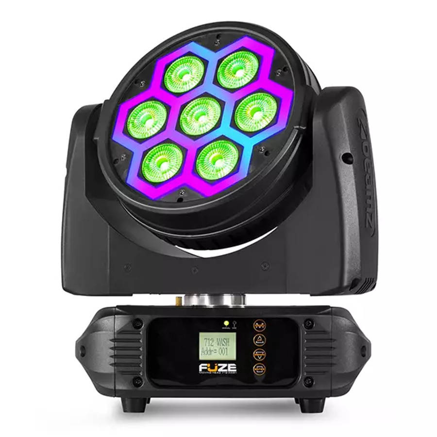 BEAMZ FUZE712 LED MOVING HEAD WASH WITH SMD LED EFFECT 7x 12W RGBW