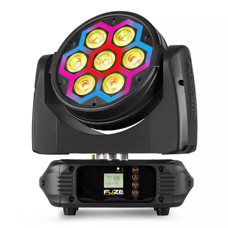 BEAMZ FUZE712 LED MOVING HEAD WASH WITH SMD LED EFFECT 7x 12W RGBW