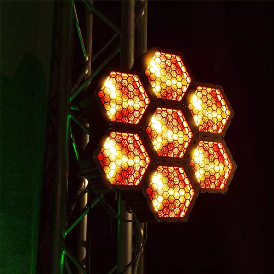 BEAMZ RB90 LED DECO RETRO BLINDER IP20 3x 30W RGBA