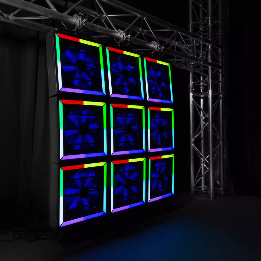 BEAMZ LEDTWIST LED TWISTER 400 FAN RGB DMX