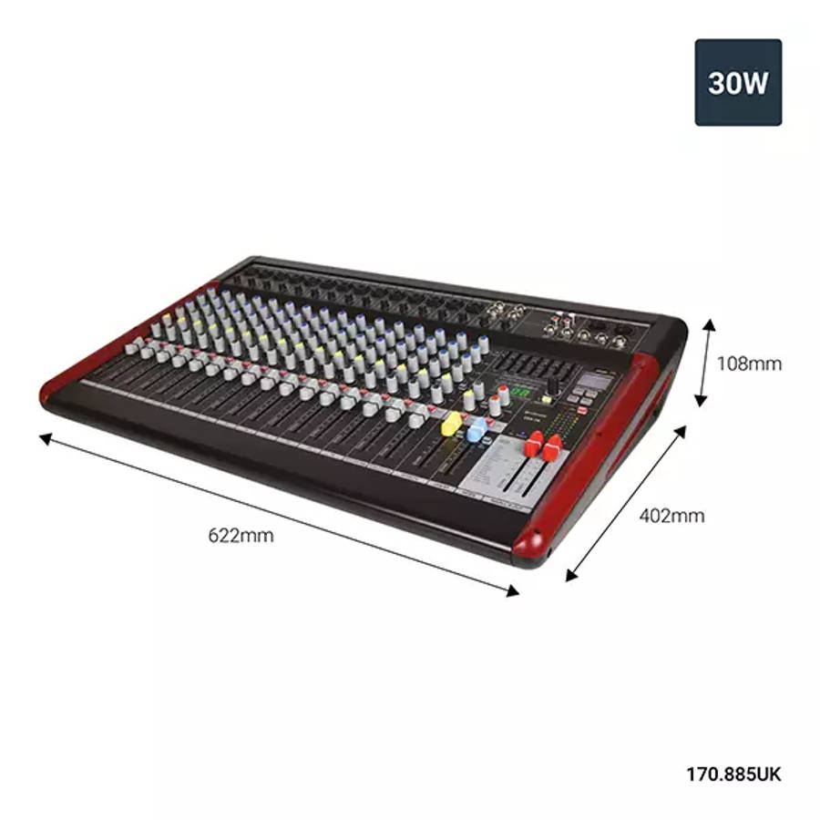 CITRONIC CSX-18 MUSIC MIXER USB/MP3/BT/DSP/REC