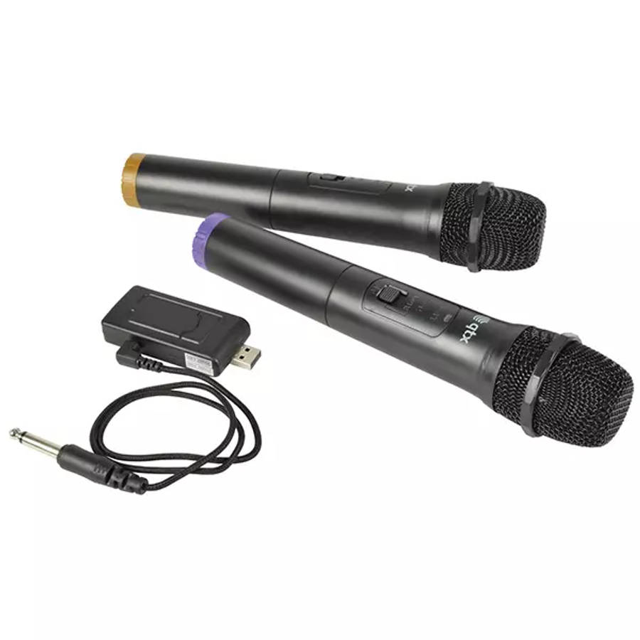 QTX U-MIC-863.2+864.8 DUAL HANDHELD MICROPHONE UHF 863.2MHz + 864.8MHz