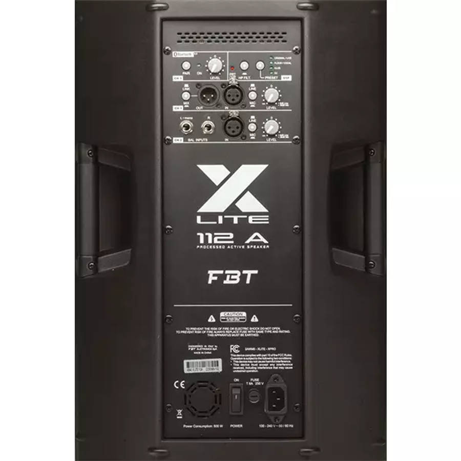FBT X-LITE112A ACTIVE SPEAKER 12INCH BLACK 1200W + 300W BT