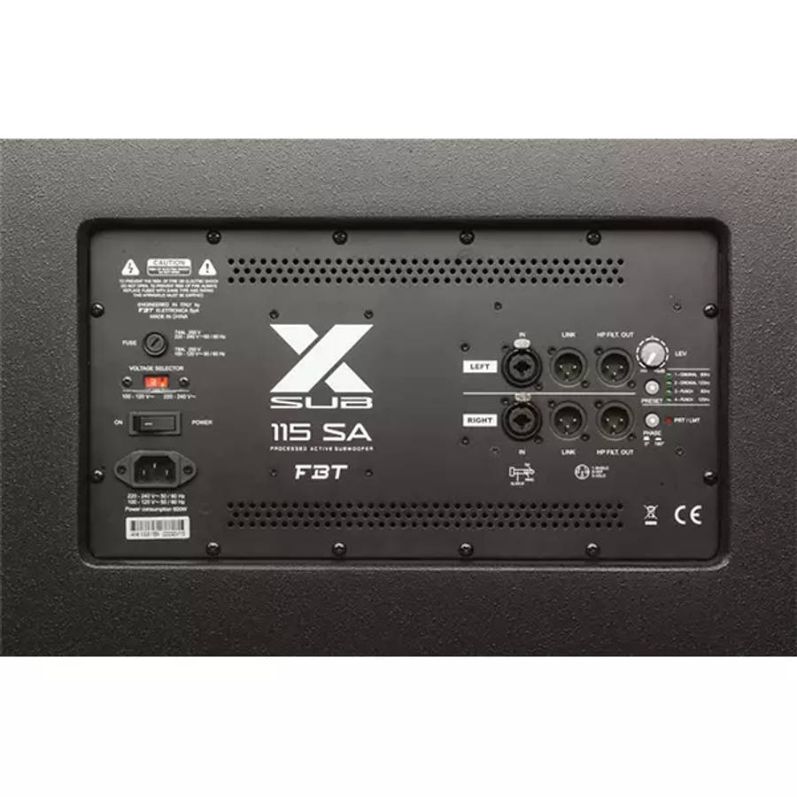 FBT - X-SUB118SA 18" PROCESSED COMPACT BAND-PASS ACTIVE SUB 1200W RMS