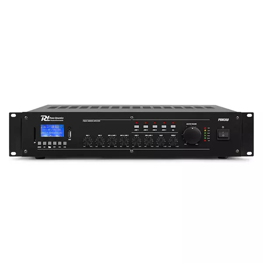 PDM PRM360 100V MIXER AMPLIFIER 360W USB/SD/BT 4 ZONE