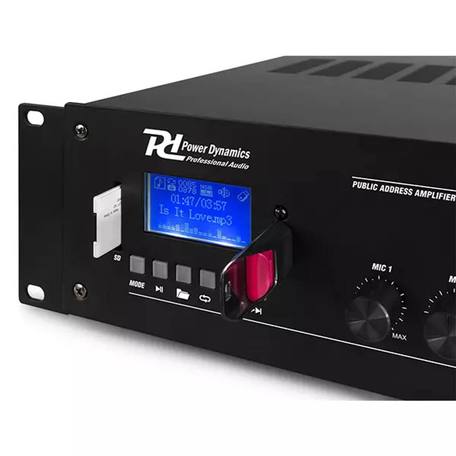 PDM PRM360 100V MIXER AMPLIFIER 360W USB/SD/BT 4 ZONE