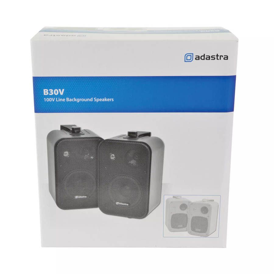 ADASTRA BP30V-B WALL MOUNT SPEAKER 4INCH BLACK 30W 100V