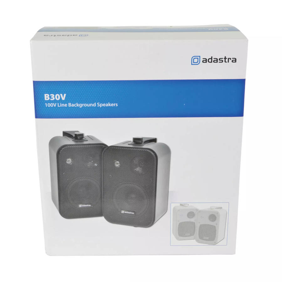 ADASTRA B30V-W WALL MOUNT SPEAKER 4INCH WHITE 30W 100V