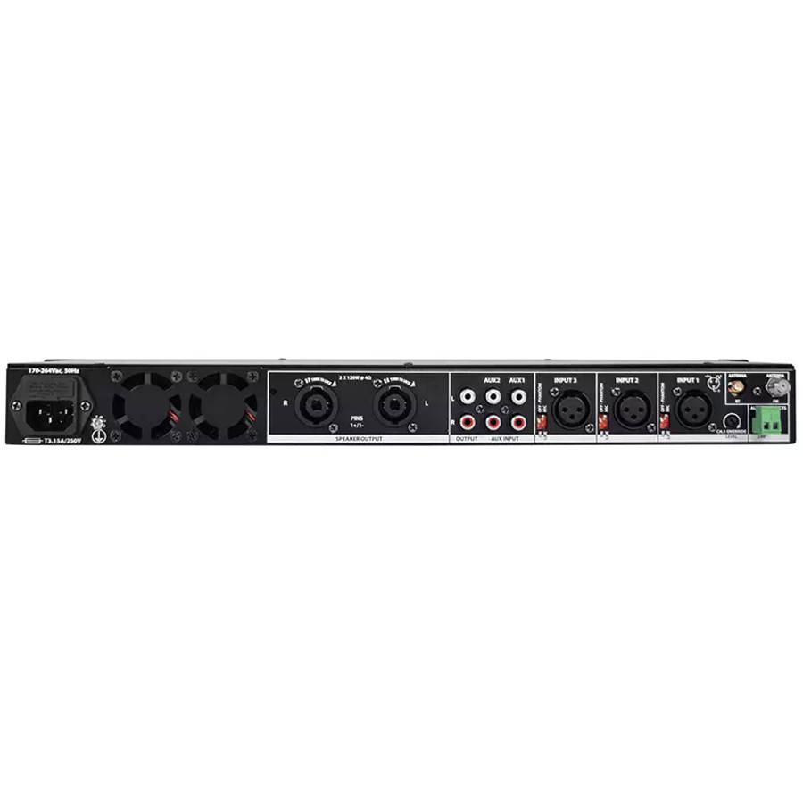 ADASTRA MM240 1U STEREO PA MIXER-AMPLIFIER USB/BT/FM 4OHM 2 X 120W