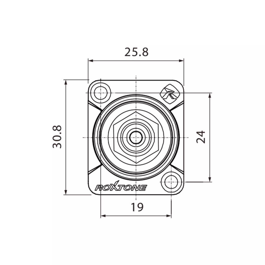 ROXTONE CONNECTOR RCA CHASSIS MOUNT FEMALE