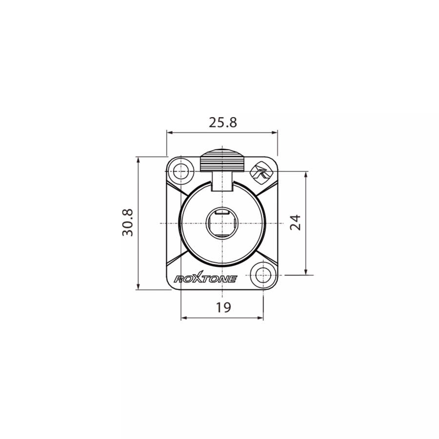 ROXTONE CONNECTOR 6.3mm STEREO FEMALE CHASSIS MOUNT