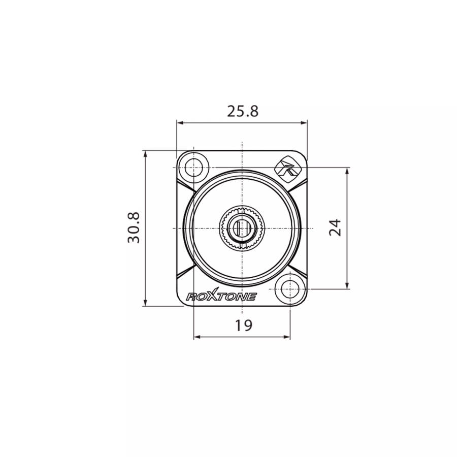 ROXTONE CONNECTOR 3.5mm STEREO FEMALE CHASSIS MOUNT