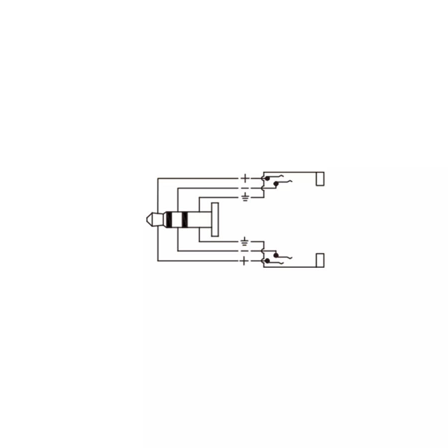 ROXTONE ADAPTOR 3.5MM STEREO MALE - 2X 3.5MM STEREO FEMALE