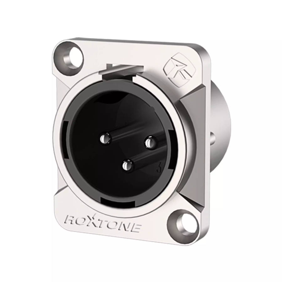 ROXTONE CONNECTOR XLR CHASSIS MOUNT MALE