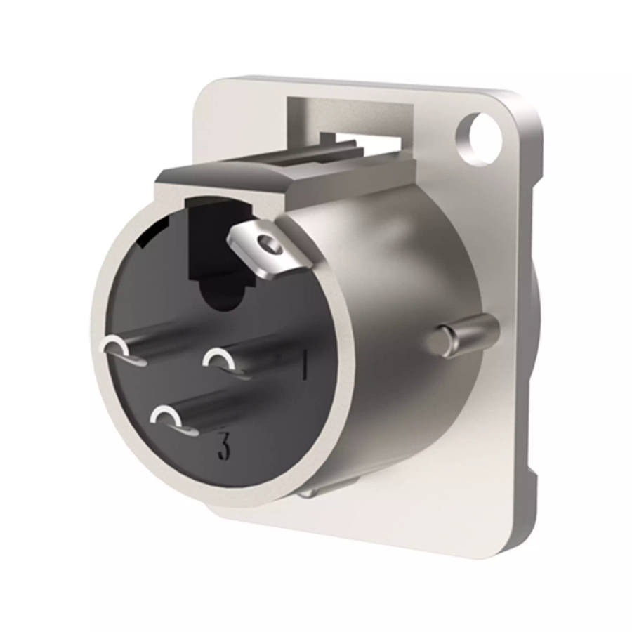 ROXTONE CONNECTOR XLR CHASSIS MOUNT MALE