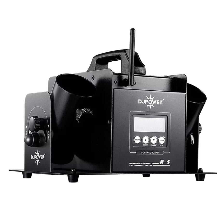DJPOWER R-5 DUAL-OUTPUT ELECTRIC CONFETTI LAUNCHER