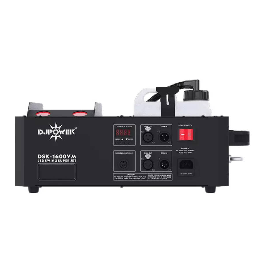 DJPOWER DSK-1600VM LED SWING SUPER JET VERTICAL FOG MACHINE 1600W