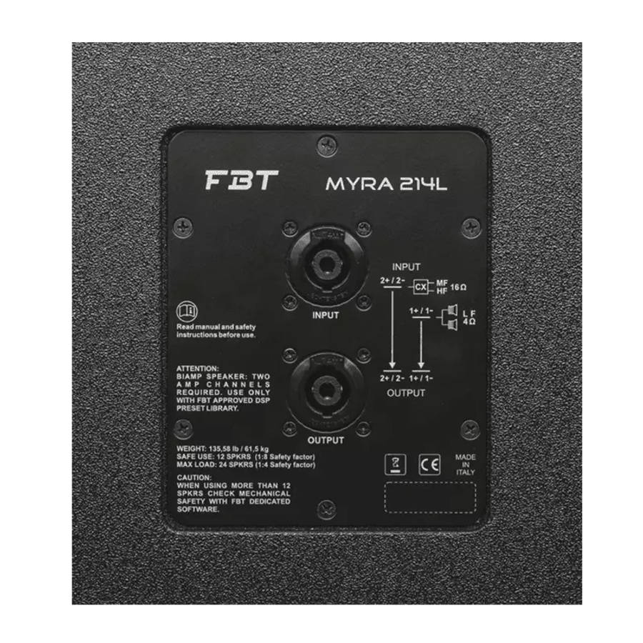 FBT MYRA214L PASSIVE ARRAY SPEAKER 2240W RMS