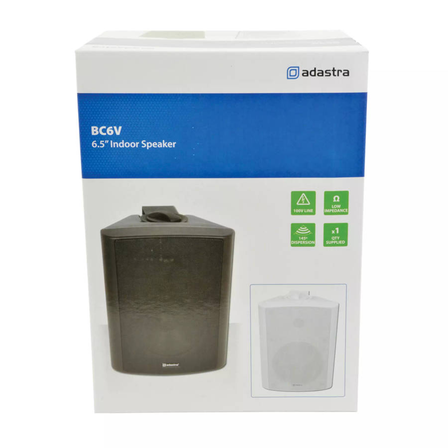 ADASTRA BC6V-W WALL MOUNT SPEAKER 6INCH WHITE 60W 100V
