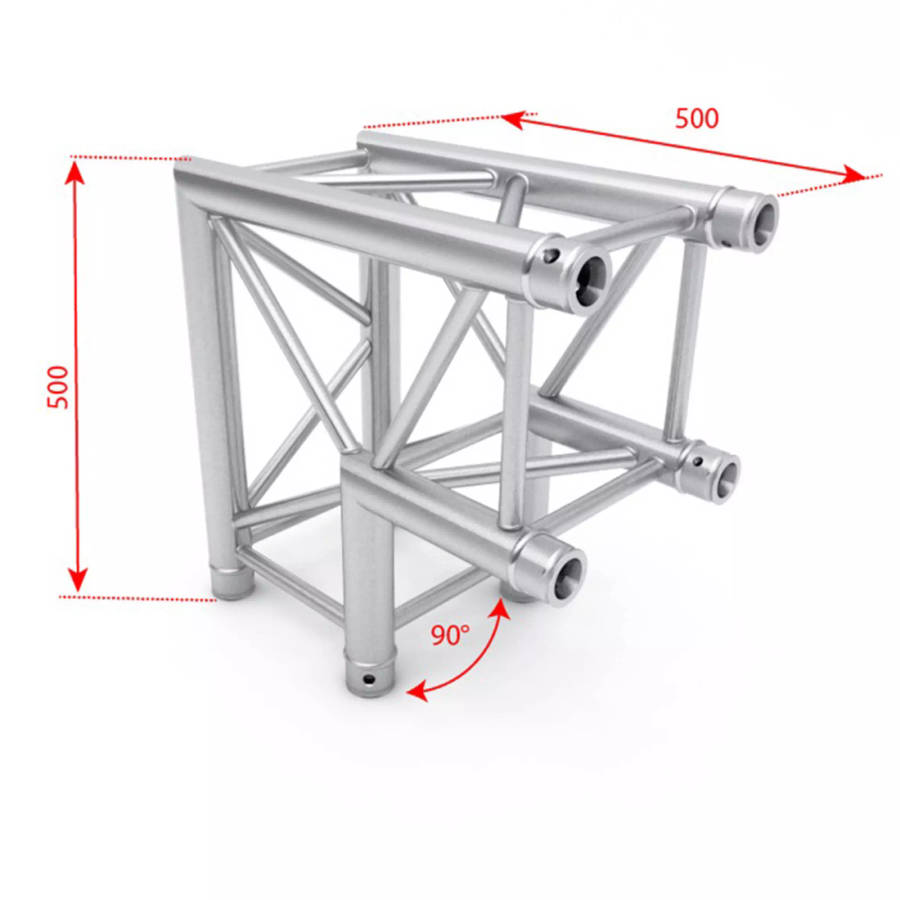 ALUSTAGE QUAD 290 TRUSS 2 WAY 90 DEG CORNER