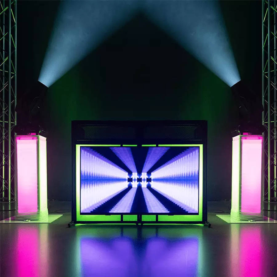 Vonyx - DB6 PRO DJ BOOTH WITH TV BRACKET 32" - 65"