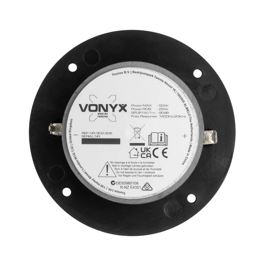 VONYX WSD104 SILK DOME TWEETER 104mm