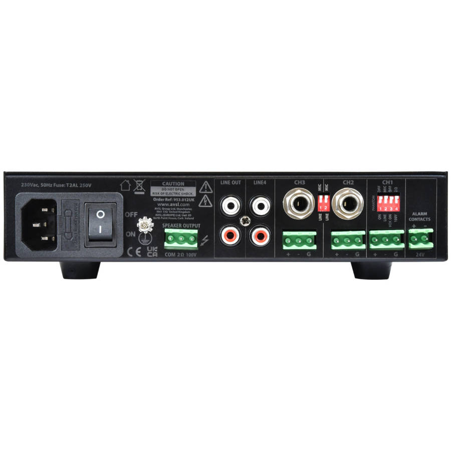 ADASTRA UA120 100V MIXER AMPLIFIER 120W