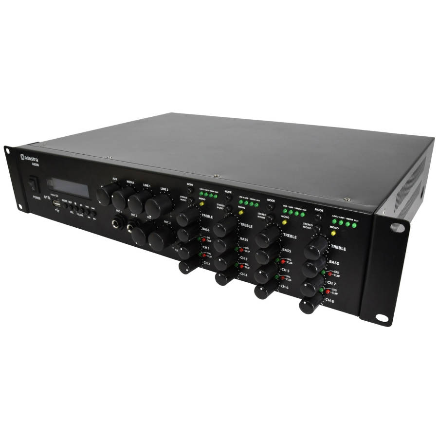 ADASTRA A8300 2U MIXER AMPLIFIER 8X 300W