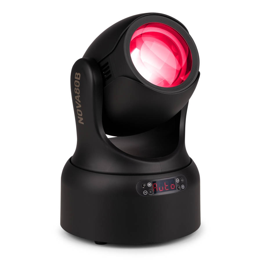 BEAMZ NOVA80B-BK LED MOVING HEAD BEAM 1X 80W GOBO BLACK IP20
