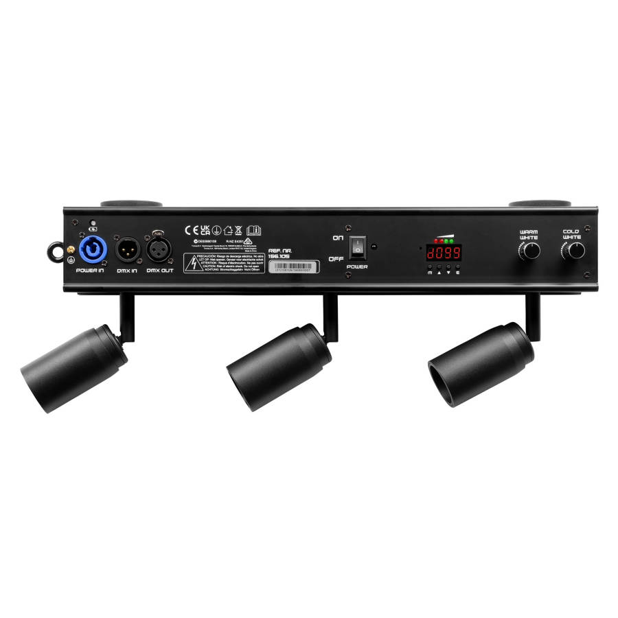 BEAMZ EZYBAR3 LED BATTERY BAR LIGHT 3X 10W WW/CW IP20