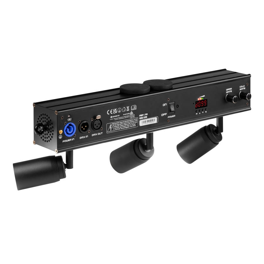 BEAMZ EZYBAR3 LED BATTERY BAR LIGHT 3X 10W WW/CW IP20
