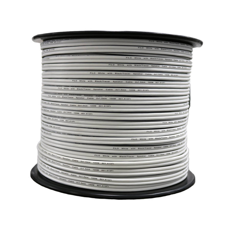 FILO TF1.5W SPEAKER CABLE 1.5MM WHITE 100M