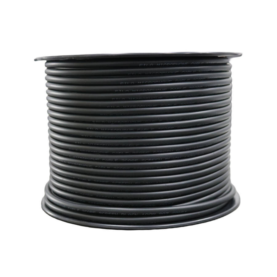 FILO MC6.5B MICROPHONE CABLE 2CORE + SCREEN 6.5MM BLACK 100M